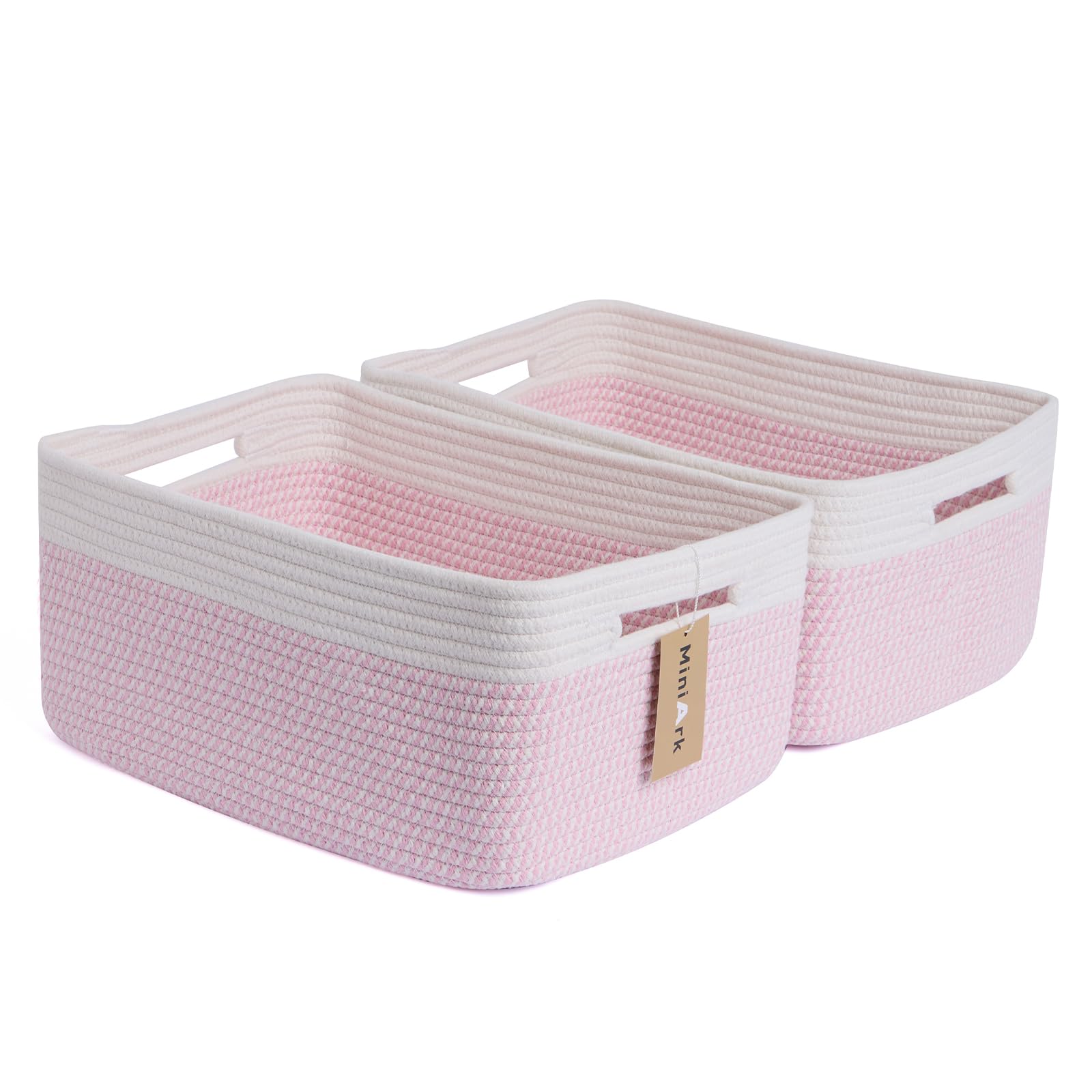 MiniArk large storage basket on a shelf keeps items organized and accessible.