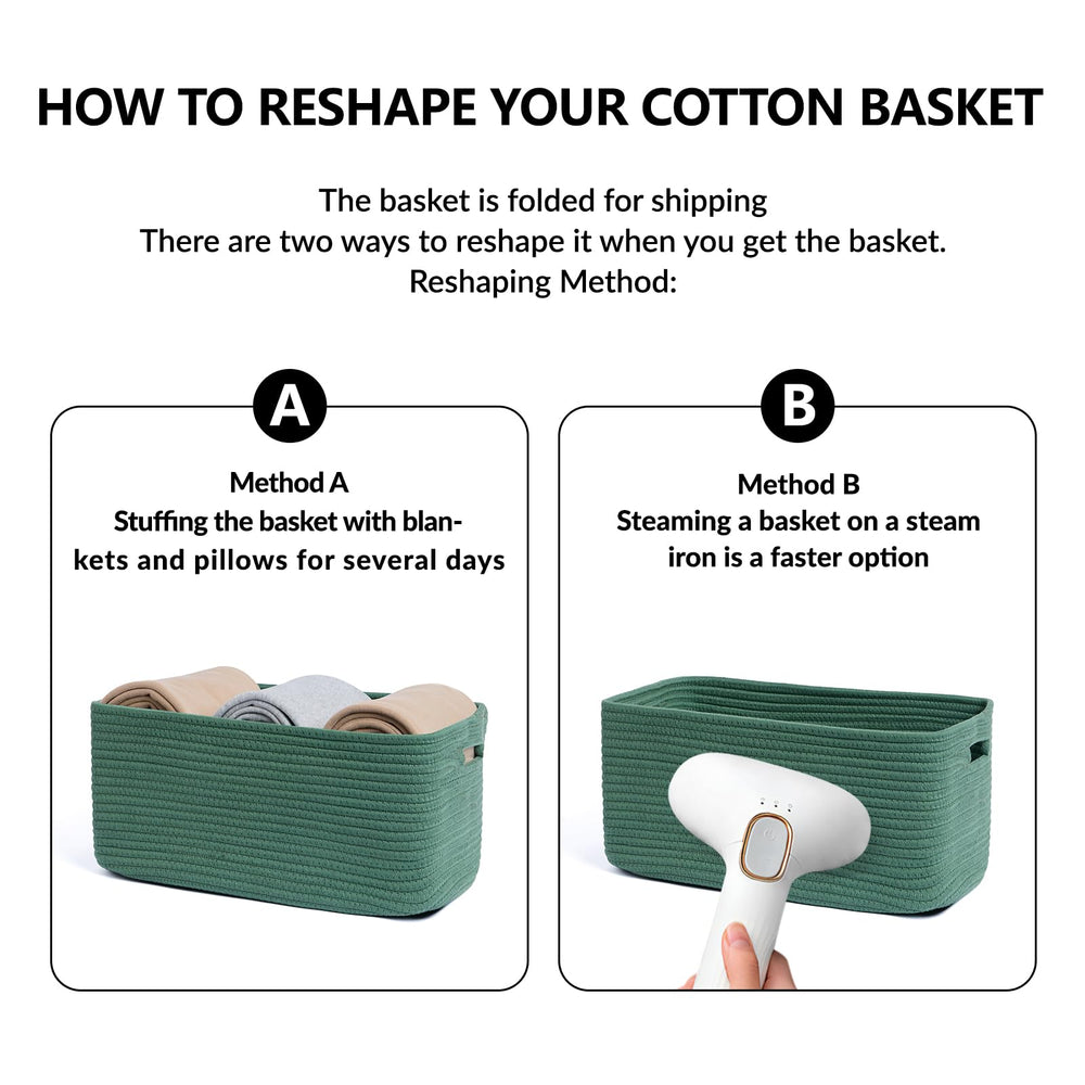 MiniArk soft cotton rope basket highlighting gentle texture and durability