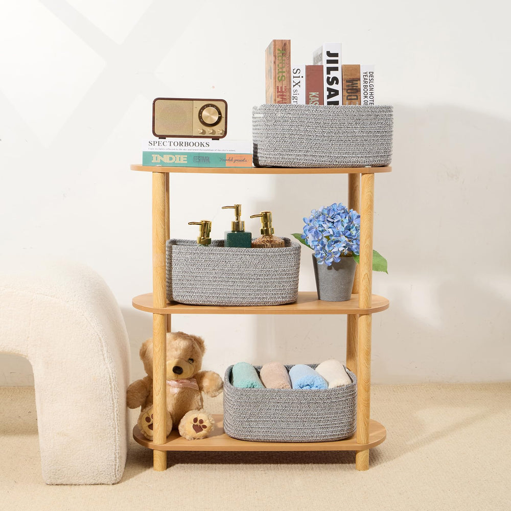 MiniArk nursery-friendly basket keeps baby items organized and safe.