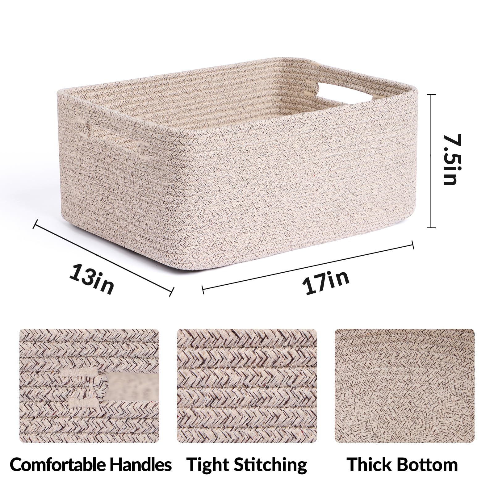 MiniArk rope baskets are soft, durable, and baby-friendly for nursery use.