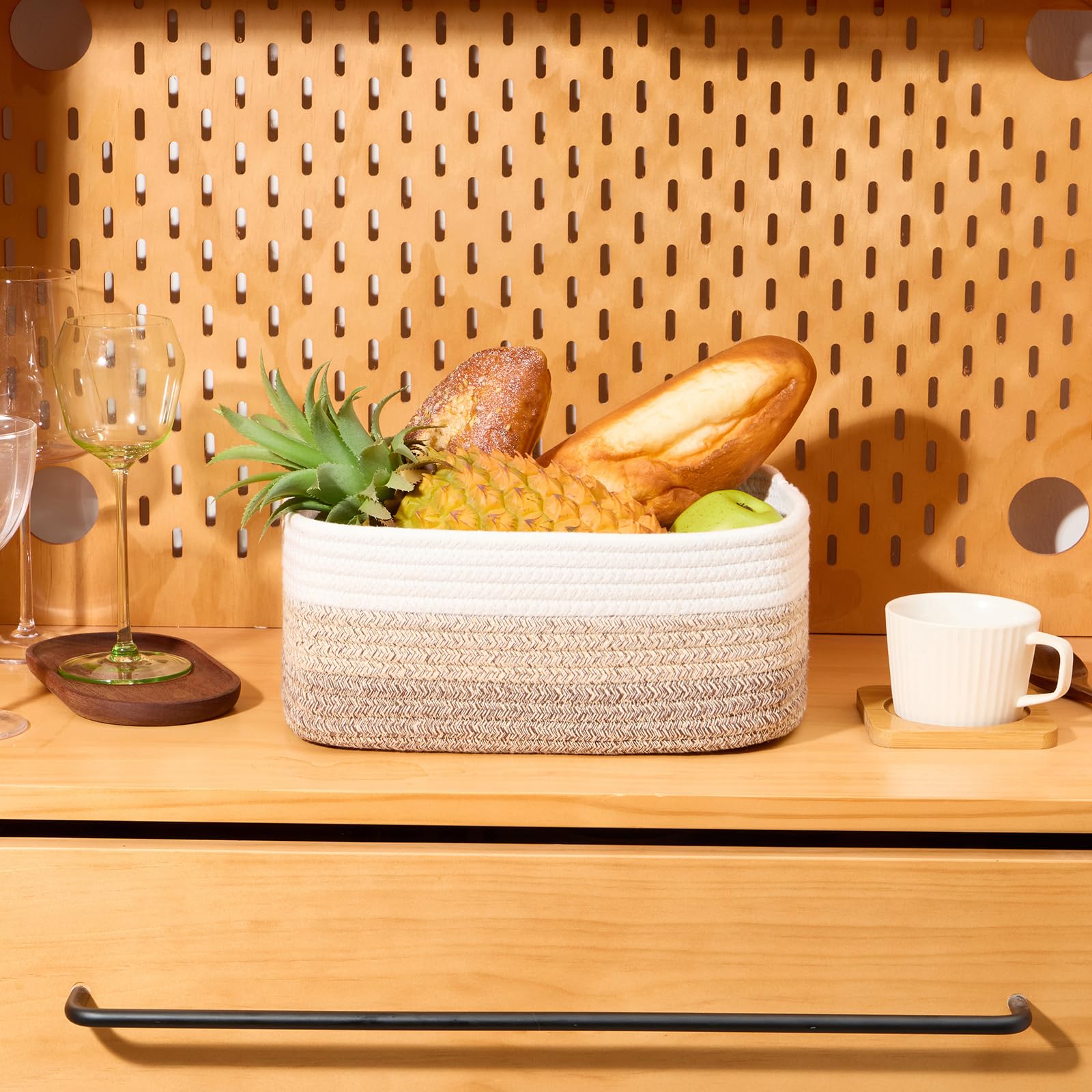 MiniArk shallow basket offers soft, odor-free storage for small essentials