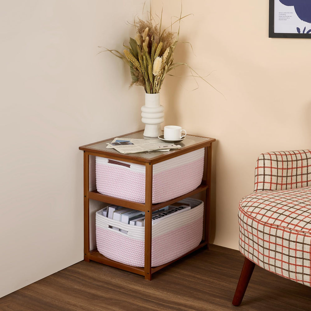 MiniArk shelf-ready storage basket showcased as part of home organization