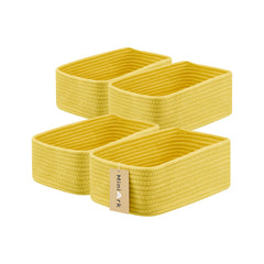 MiniArk small storage basket front yellow helps organize cosmetics and everyday essentials