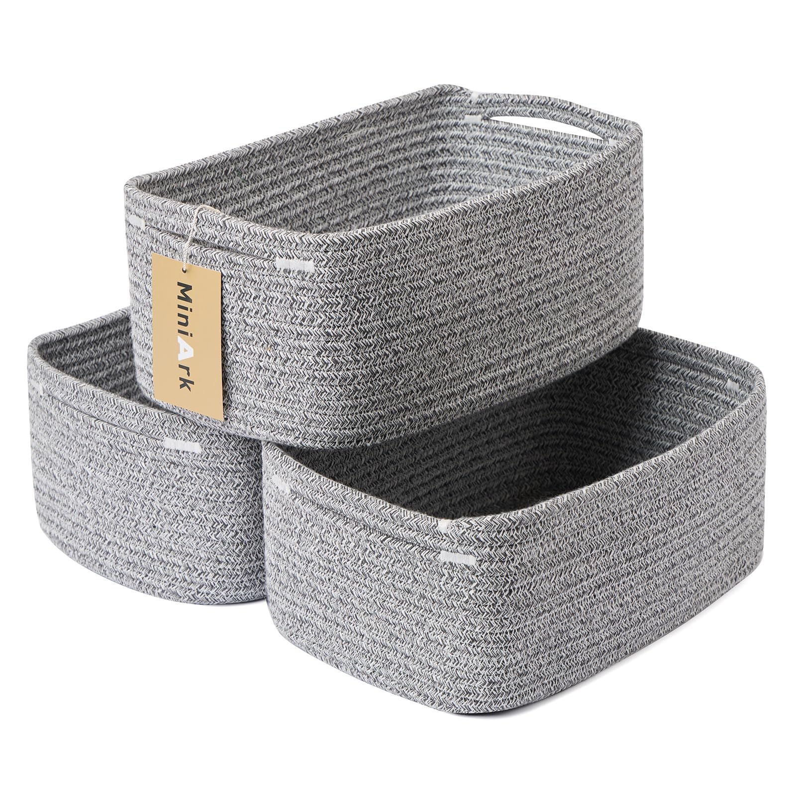 MiniArk small storage basket rectangular 13x8.5x5.1 for tidy cosmetics and accessories