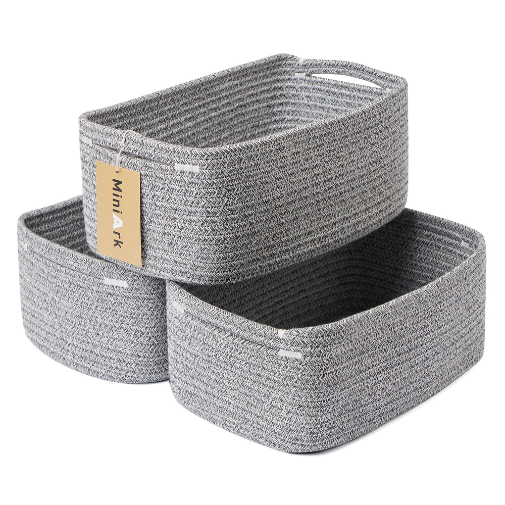 MiniArk small storage basket rectangular 13x8.5x5.1 for tidy cosmetics and accessories