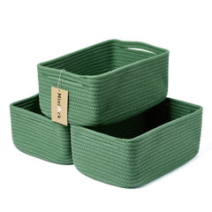 MiniArk small storage baskets show compact dimensions for shelf organization.