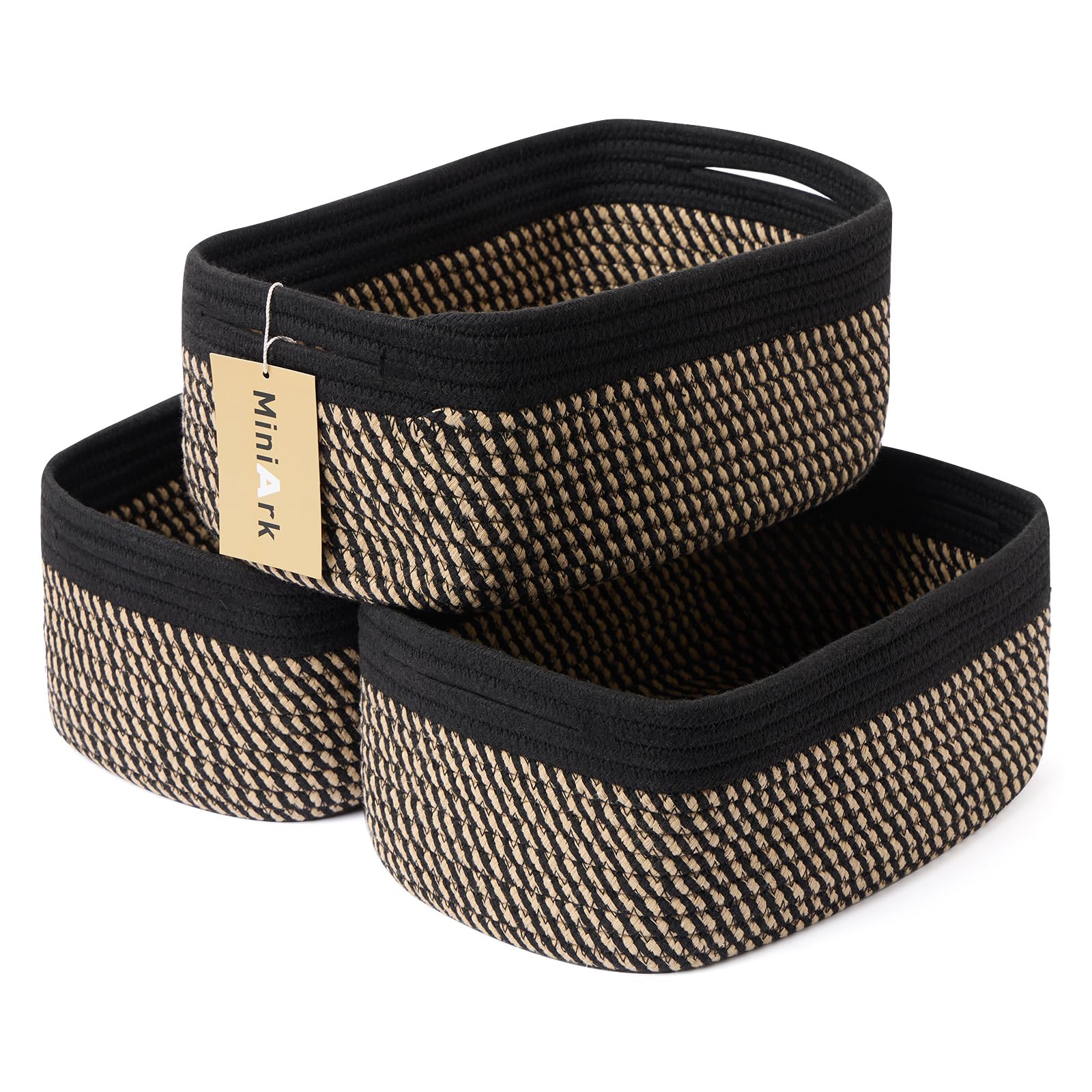 MiniArk small storage baskets compact size ideal for cosmetics, keys, and desk tidbits.