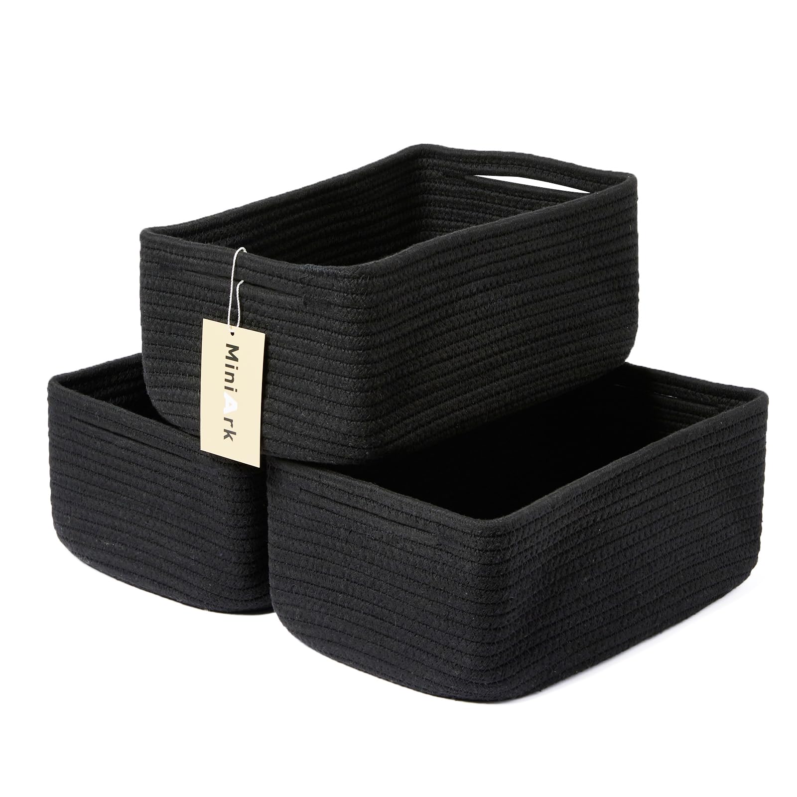 MiniArk small storage baskets in compact size ideal for desk organization and quick access.
