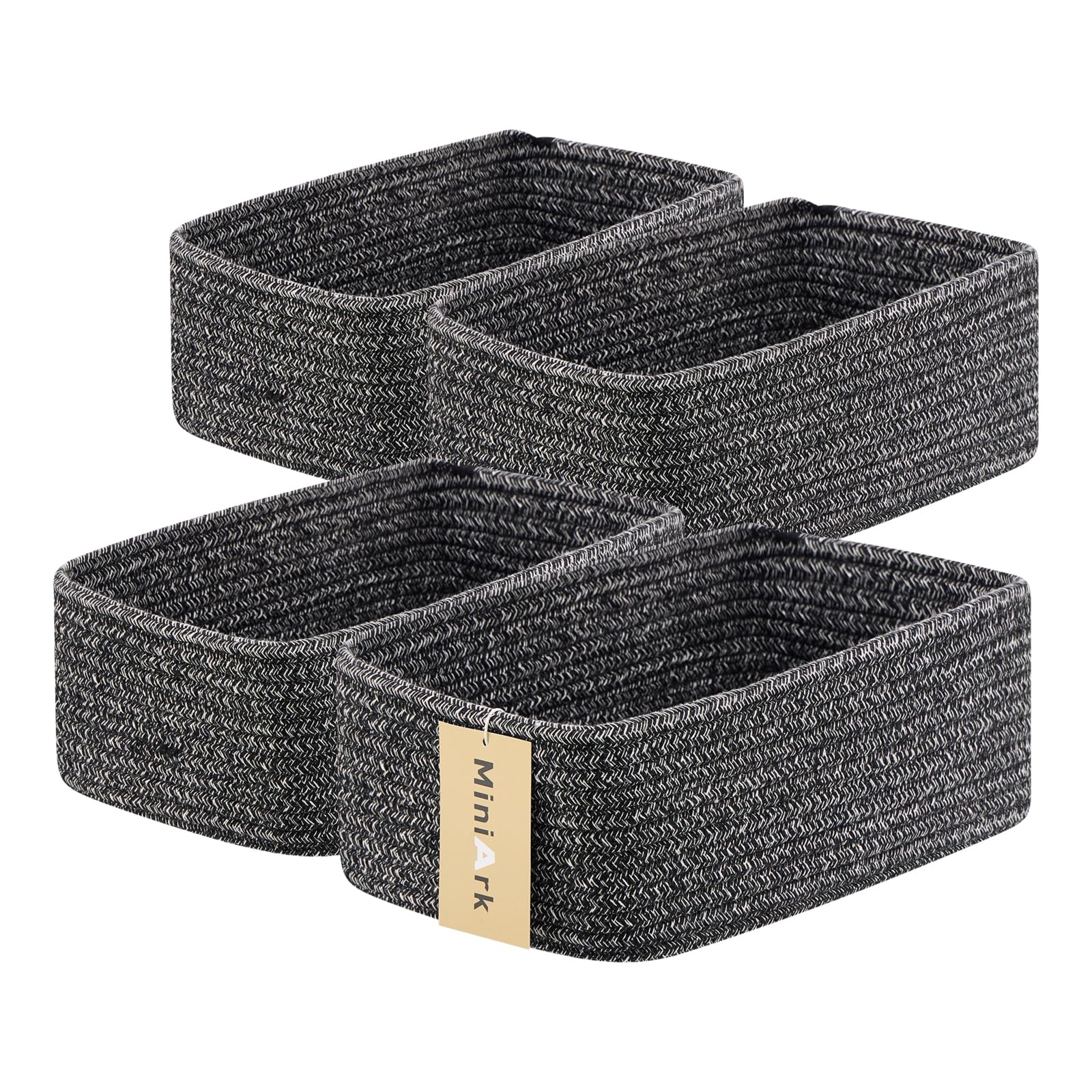 MiniArk small storage baskets demonstrate compact size for desk essentials and quick access.