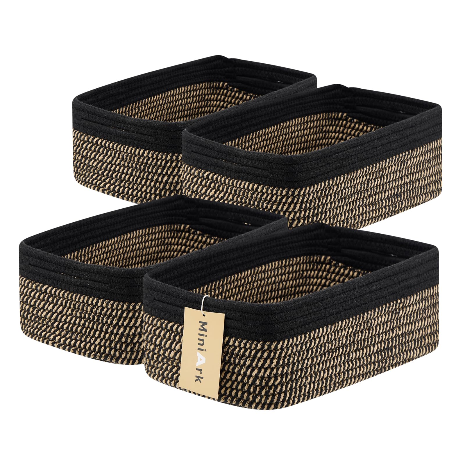 MiniArk small storage baskets with compact size for easy shelf organization.