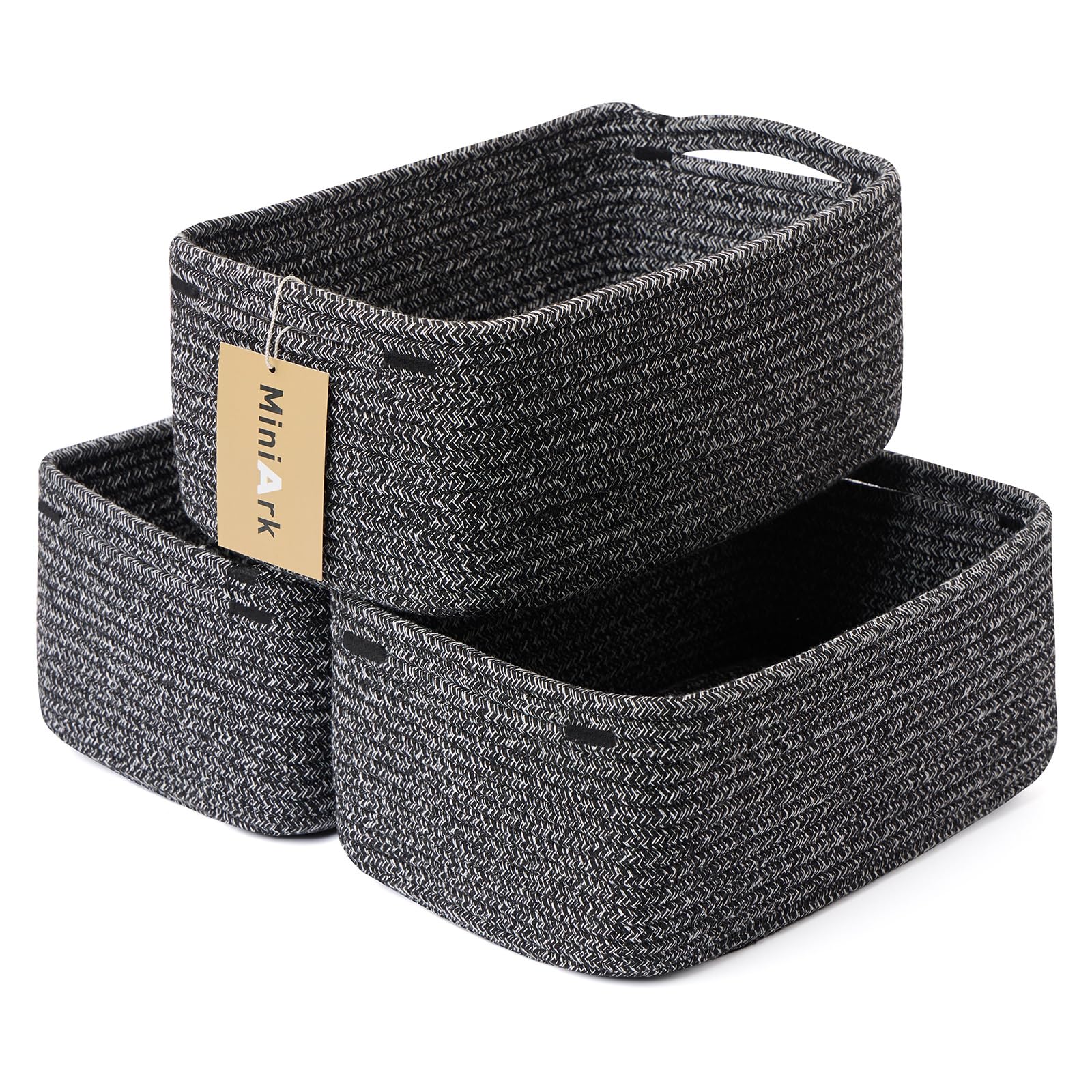 MiniArk compact-size basket ready to organize cosmetics and remotes.