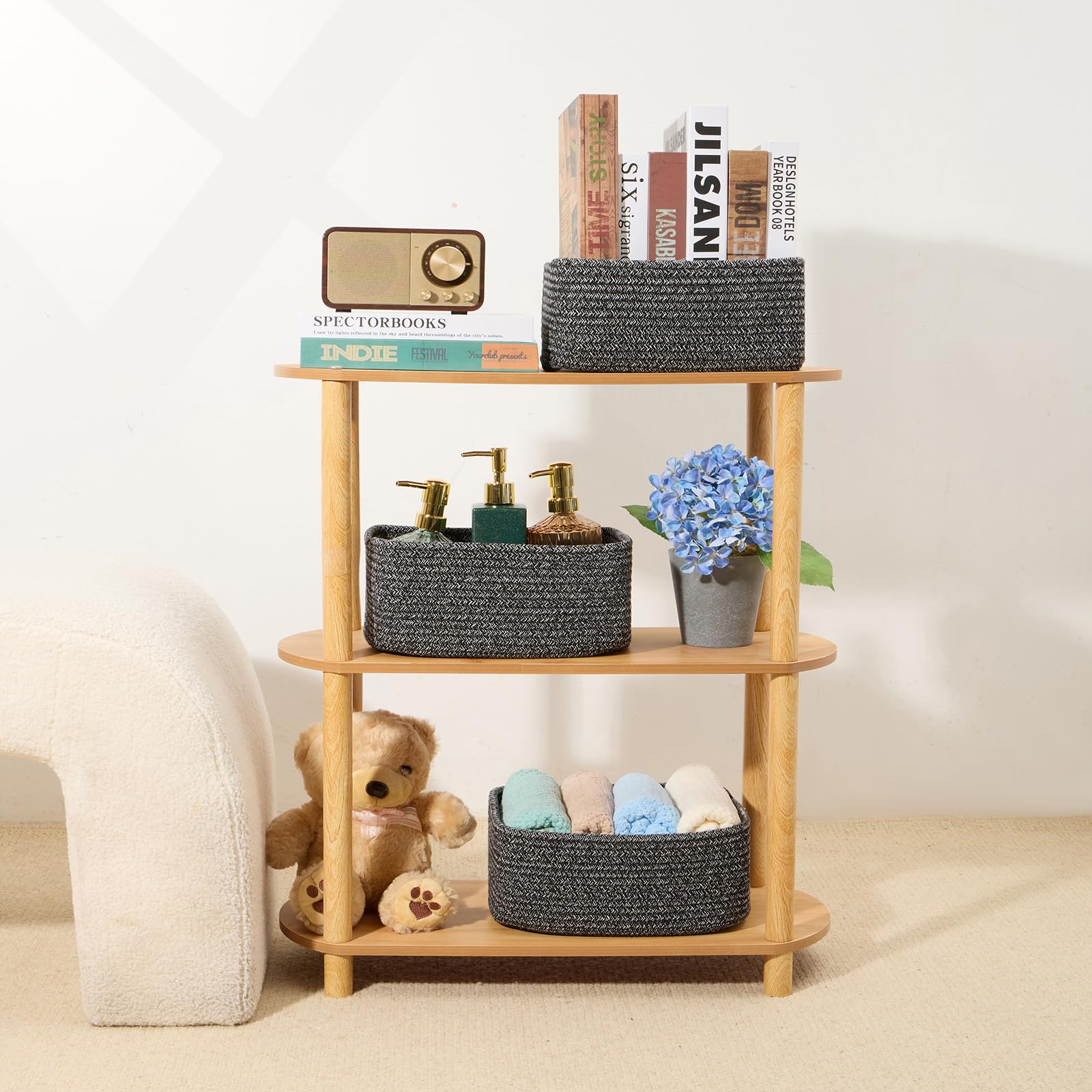 MiniArk small storage baskets compact size ideal for desks and countertops.
