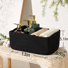 MiniArk woven rope Basket enhances decor with warmth and texture in living spaces.