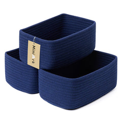 MiniArk small storage baskets organize cosmetics and essentials on a tidy desktop.
