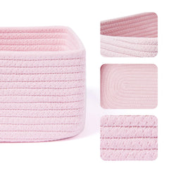 MiniArk small storage baskets pink 3-pack in a drawer for tidy cosmetics and keys