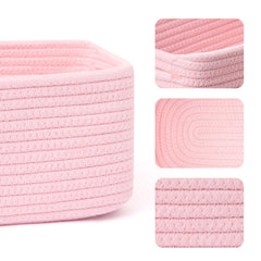 Miniark soft cotton rope close-up shows kid-safe texture for nursery storage.