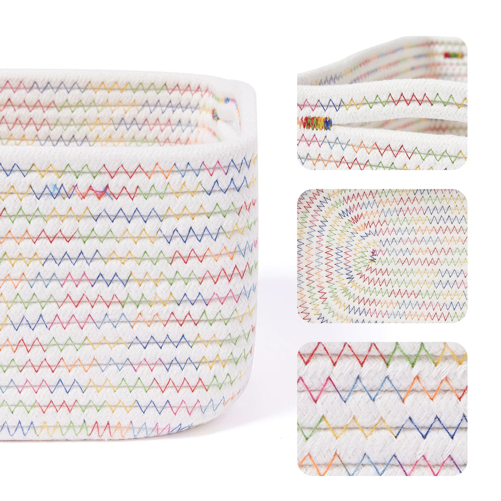 MiniArk small storage baskets weave-detail showing handwoven texture.