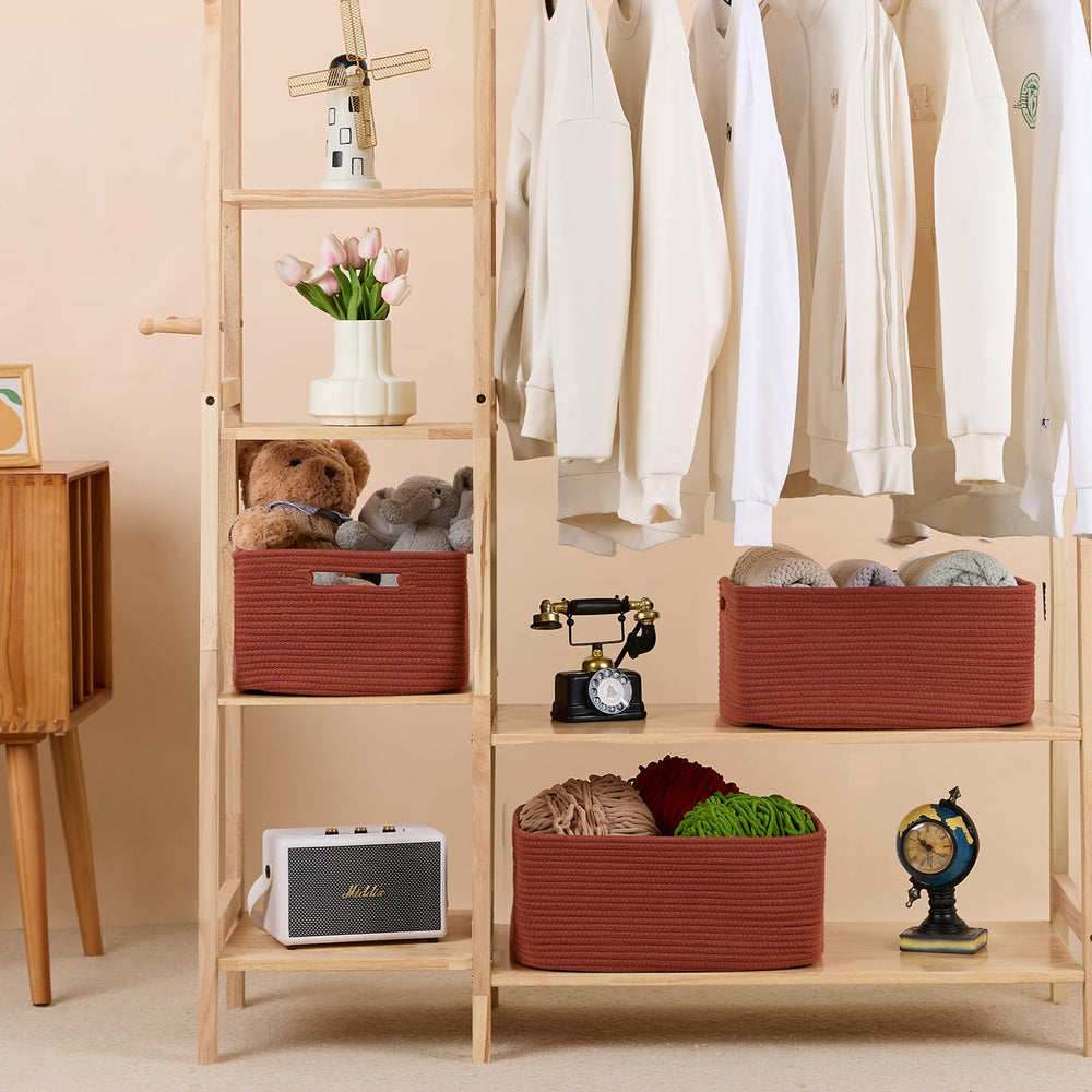 MiniArk soft cotton rope baskets highlight durable baby-friendly design without sharp edges