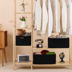 MiniArk toy bin nursery basket black—durable storage for toys and kids’ gear.