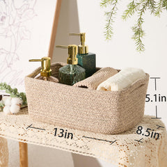 MiniArk woven rope baskets add decorative warmth to living rooms.