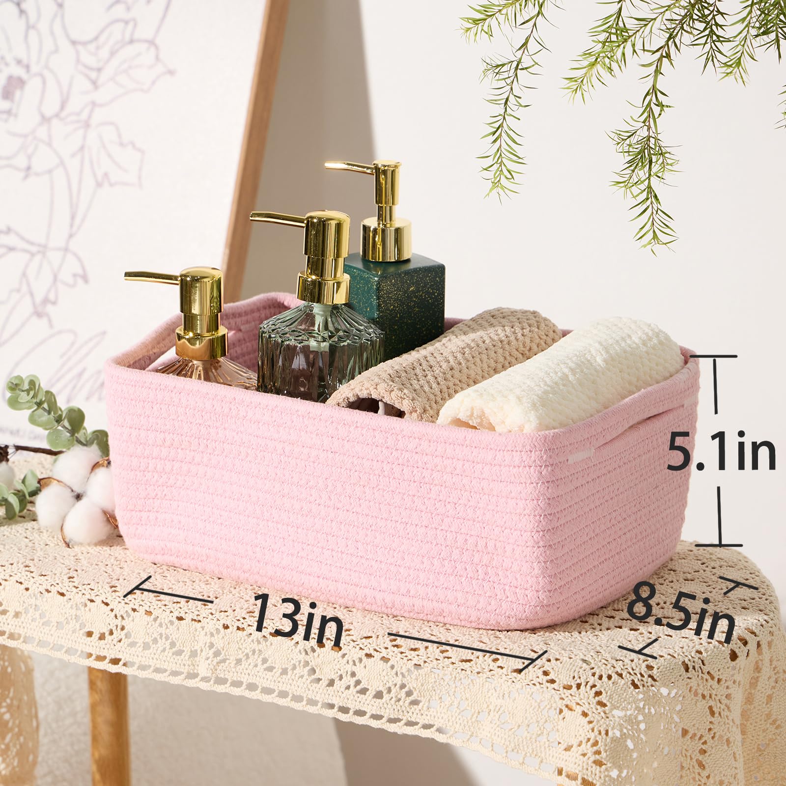 MiniArk woven rope basket shows soft, durable material safe for babies.
