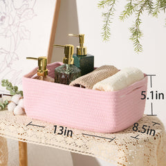 MiniArk woven rope basket shows soft, durable material safe for babies.