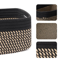 MiniArk woven rope baskets soft durable, perfect for nursery and playroom organization.