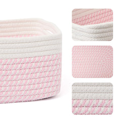 MiniArk woven rope baskets close-up highlighting soft edges and durability