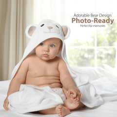 MINIBOO bear-design newborn towel adds cute photos and cozy comfort