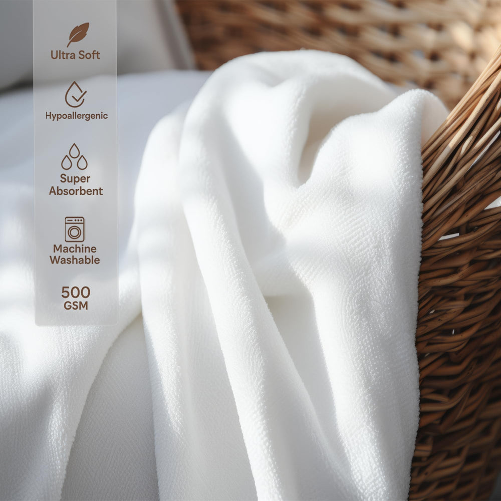 MINIBOO hooded towel grows with baby from newborn to age five