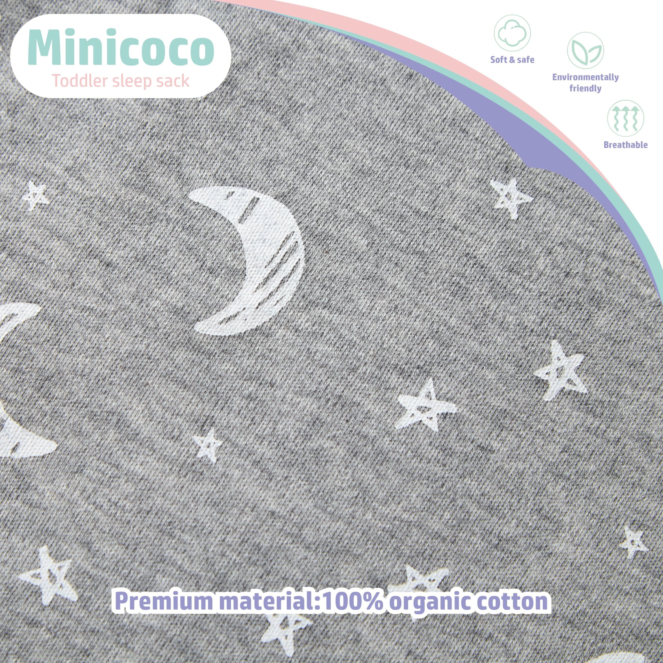 Minicoco gift-ready sleep sack packaging suitable for baby showers