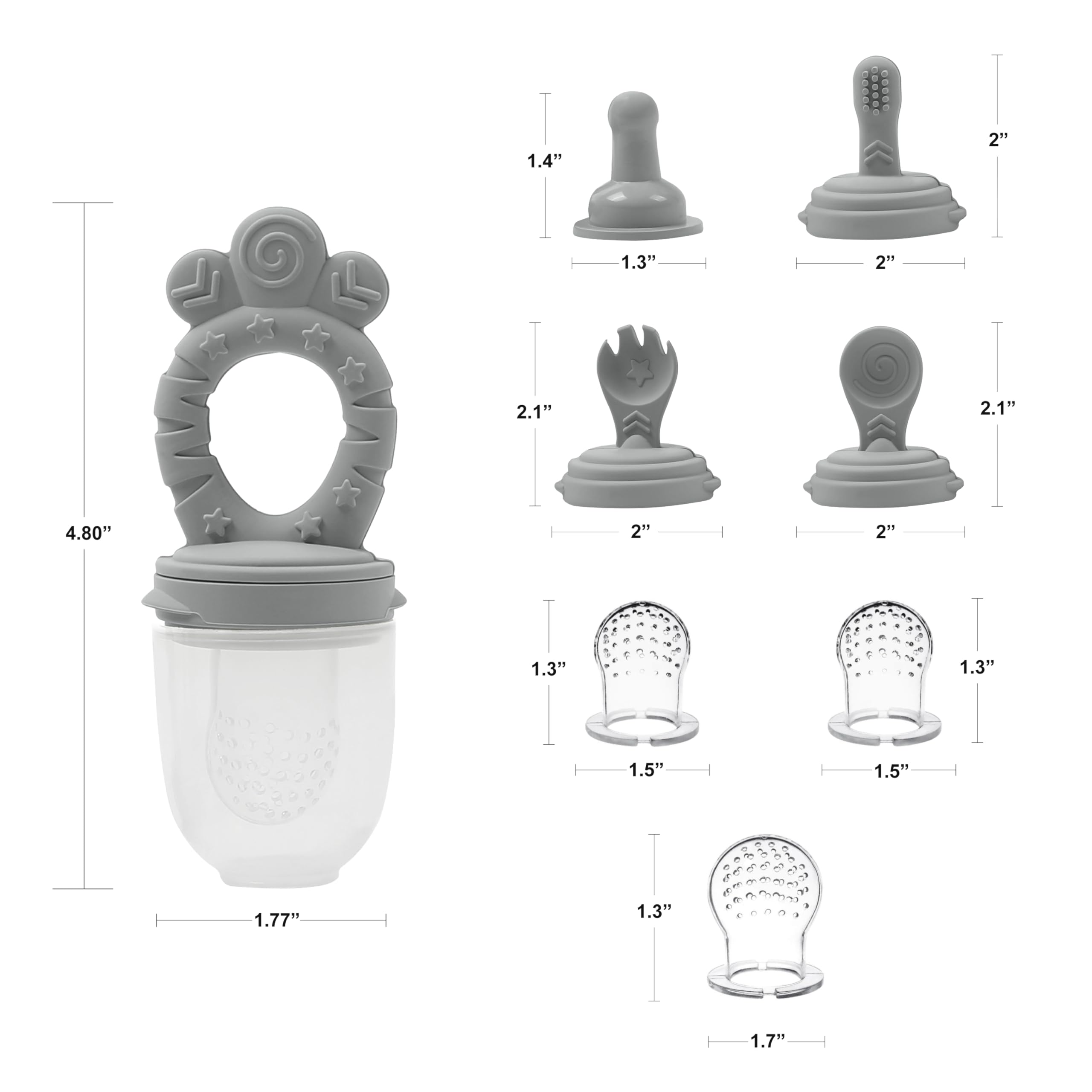 Minie Joo ergonomic handle supports tiny hands during self-feeding