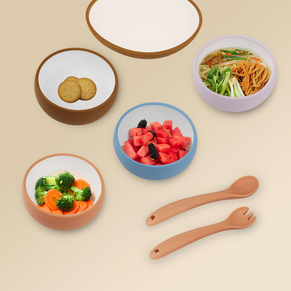 Miniguysa 8pc set supports weaning with durable, kid-friendly design