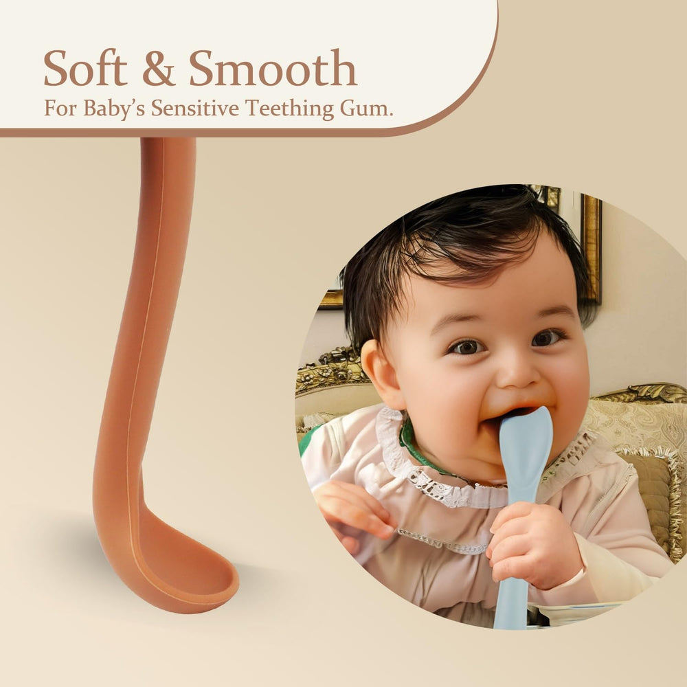 Miniguysa bright-colored utensils engage toddlers during mealtime routines
