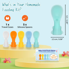 Miniguysa pouch toppers spill-free design enables steady, portion-controlled feeding on the go.