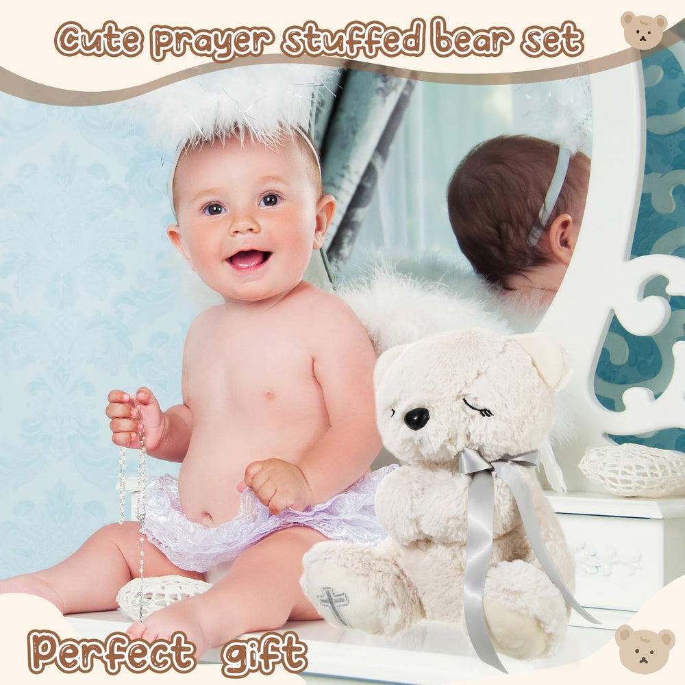 Miniinflat baptism gift packaging scene conveys a thoughtful christening surprise.