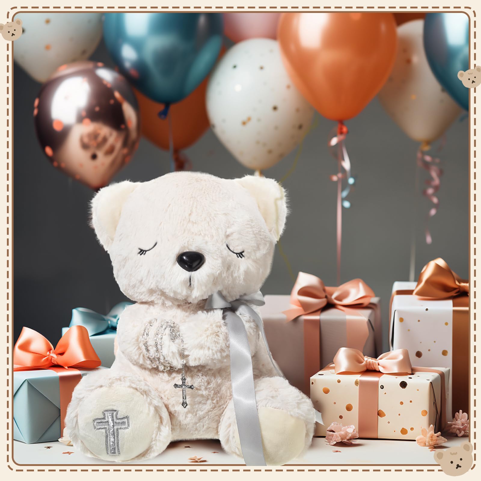 Miniinflat christening gift display shows a versatile, meaningful present setting.