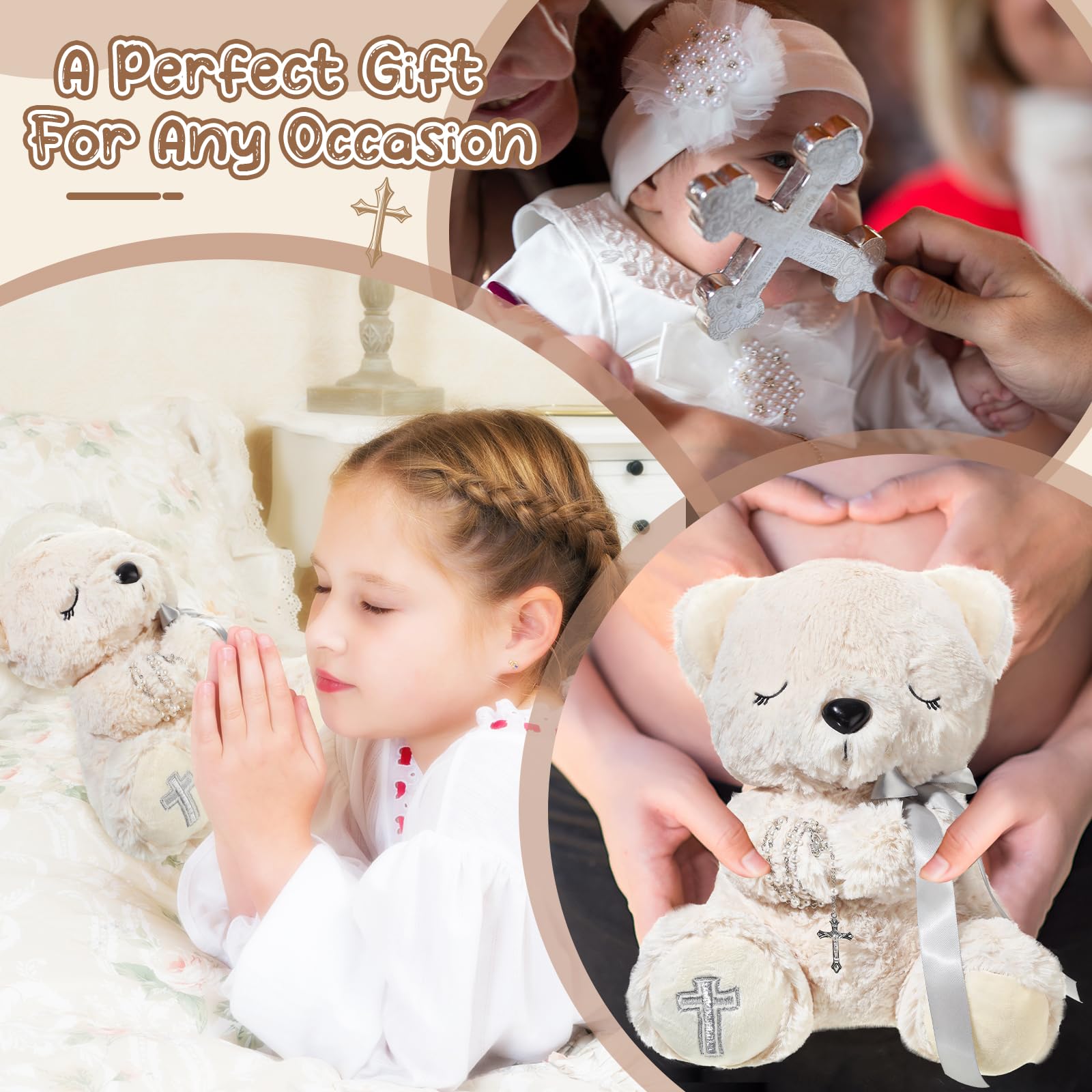 Miniinflat gender-neutral bear serves as a calming companion for kids' rituals.