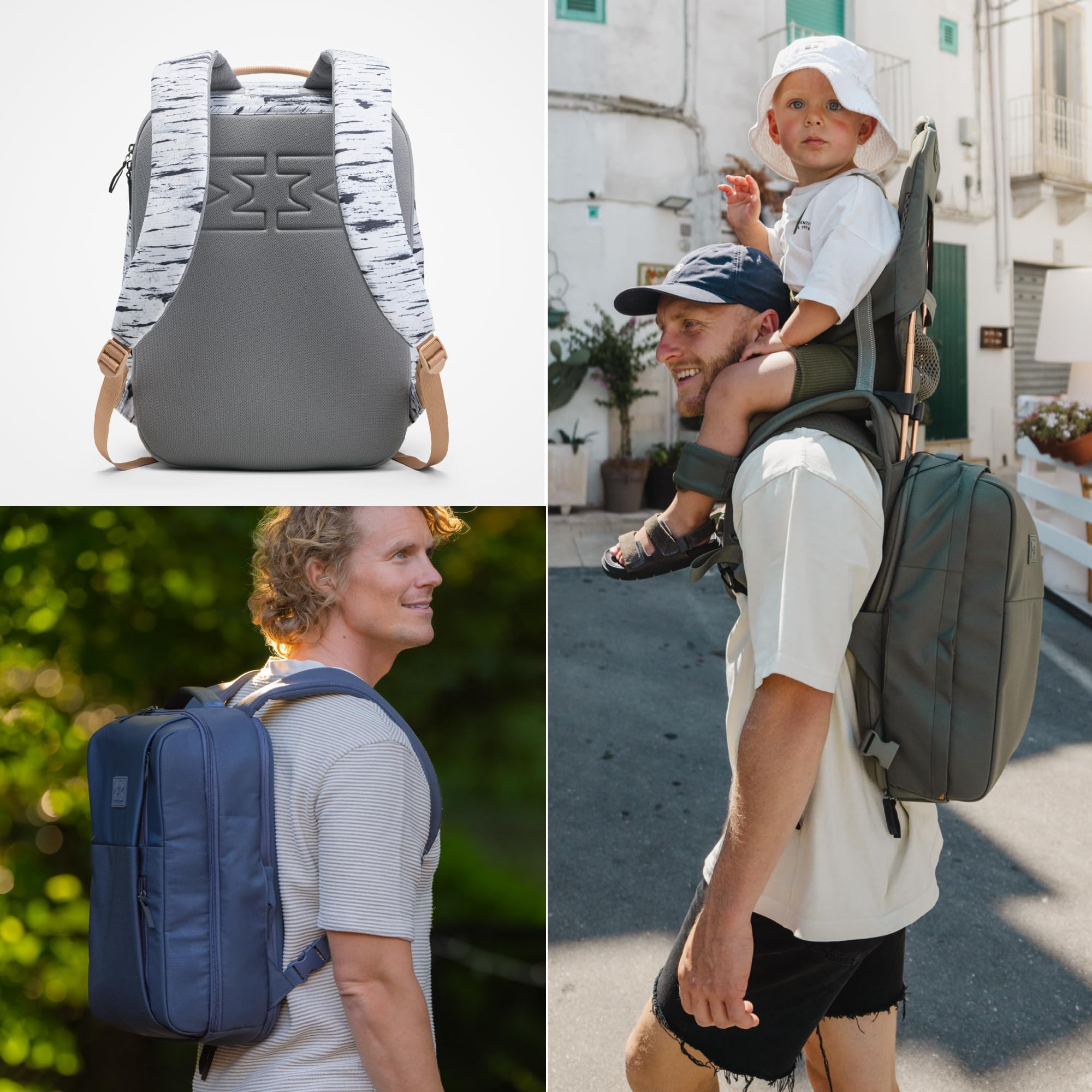 MINIMEIS HERO Backpack Birch interior laptop sleeve protects valuables