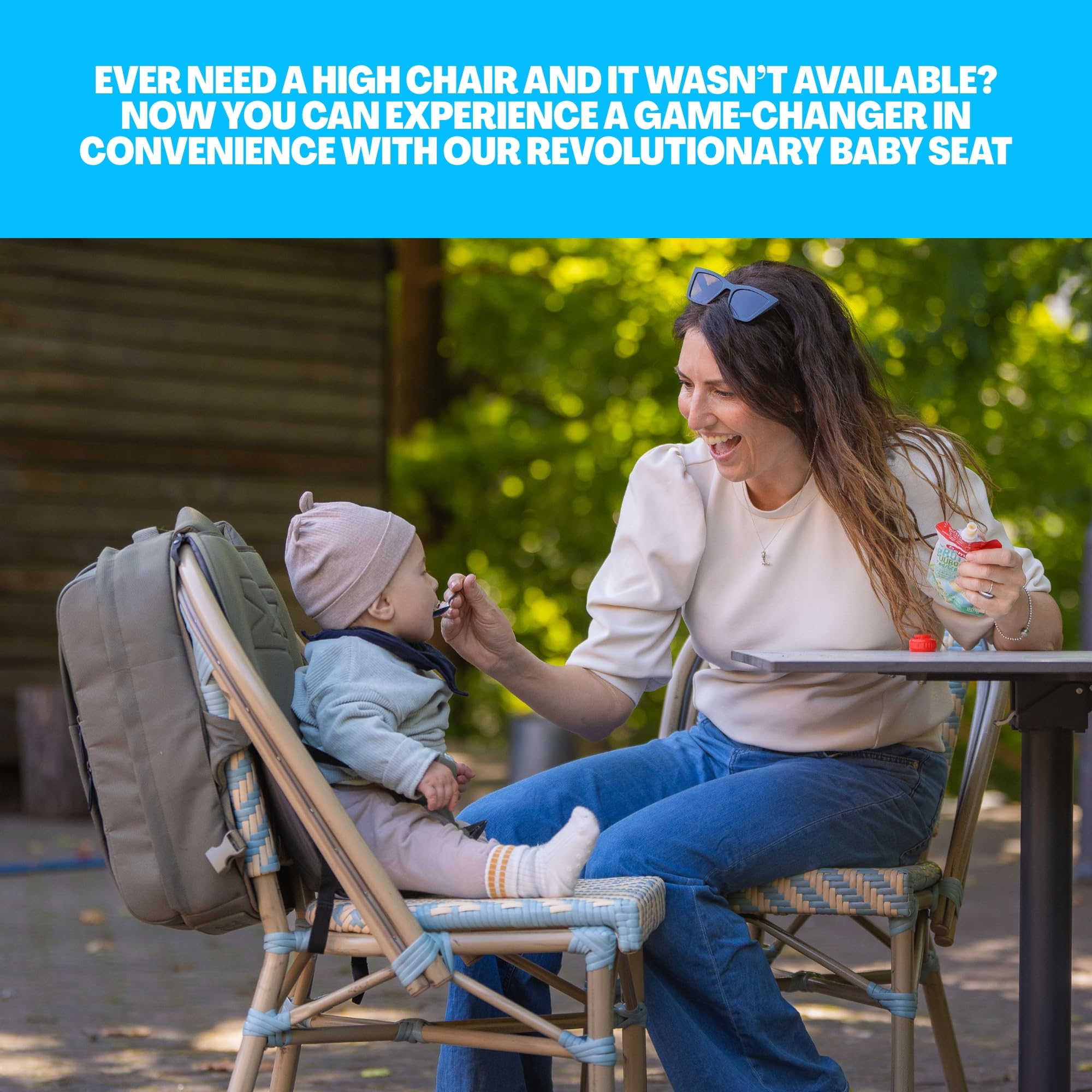 MINIMEIS HERO Backpack Birch attaches to stroller for hands-free travel