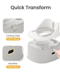 Minimiss potty non-slip base keeps little climbers secure during use.