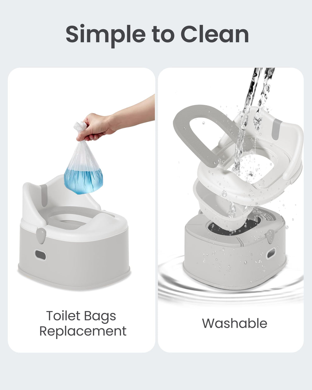 Minimiss potty universal-fit lever adapts to most standard toilets.