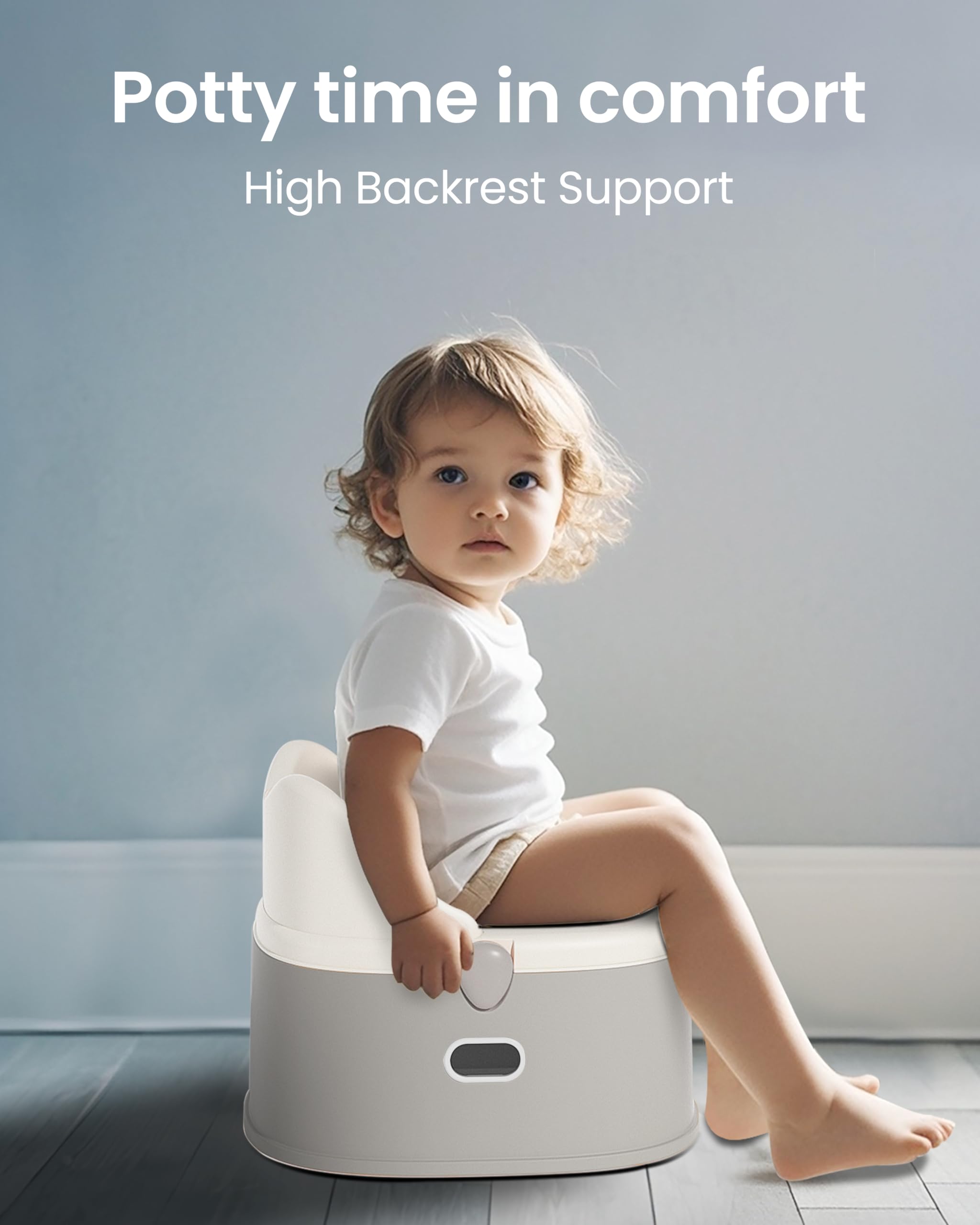 Minimiss potty portable design ideal for home and travel.