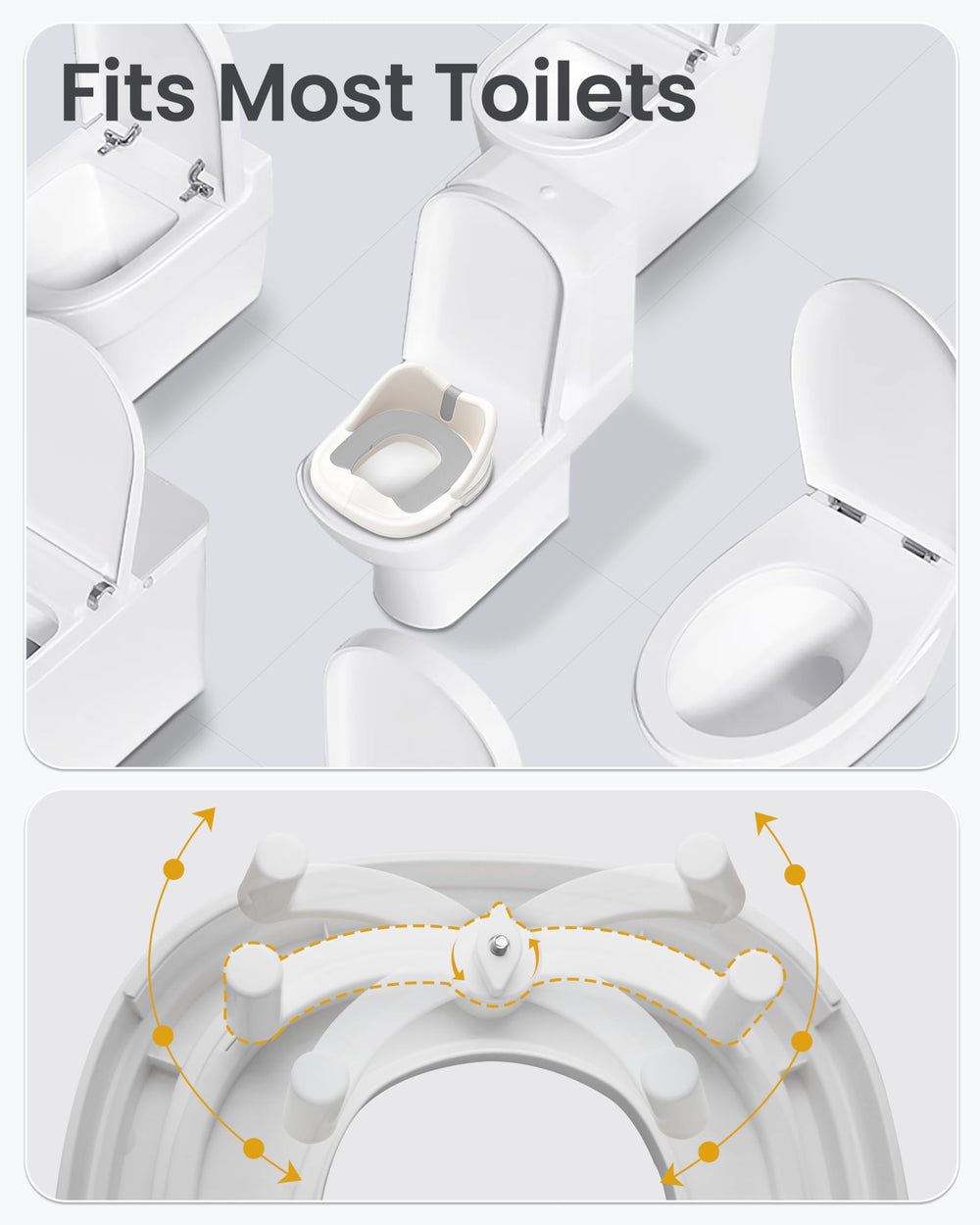 Minimiss potty top-step with non-slip texture helps kids stand safely.
