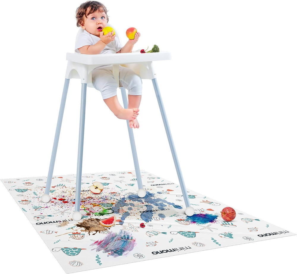 Minimono baby-led weaning sea animals mat for messy meals