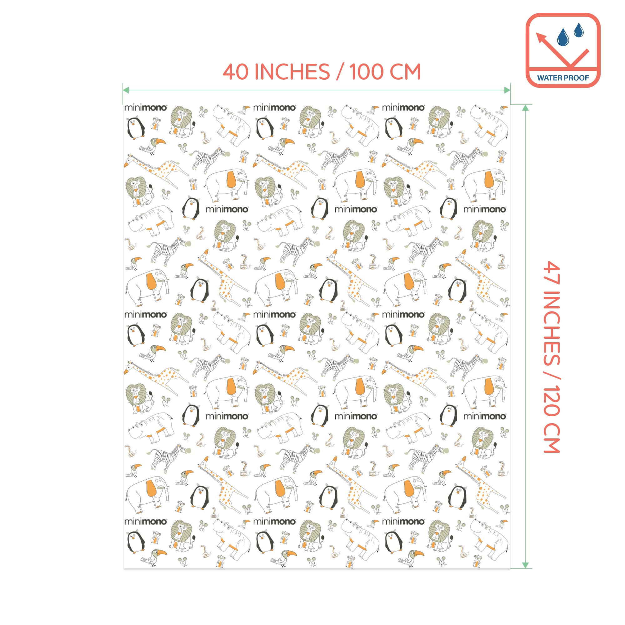 Minimono recycled-materials splat mat reflects an eco-conscious choice for mess-prone days.