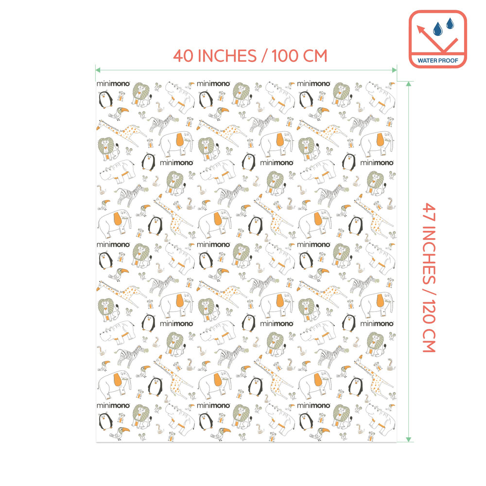 Minimono recycled-materials splat mat reflects an eco-conscious choice for mess-prone days.
