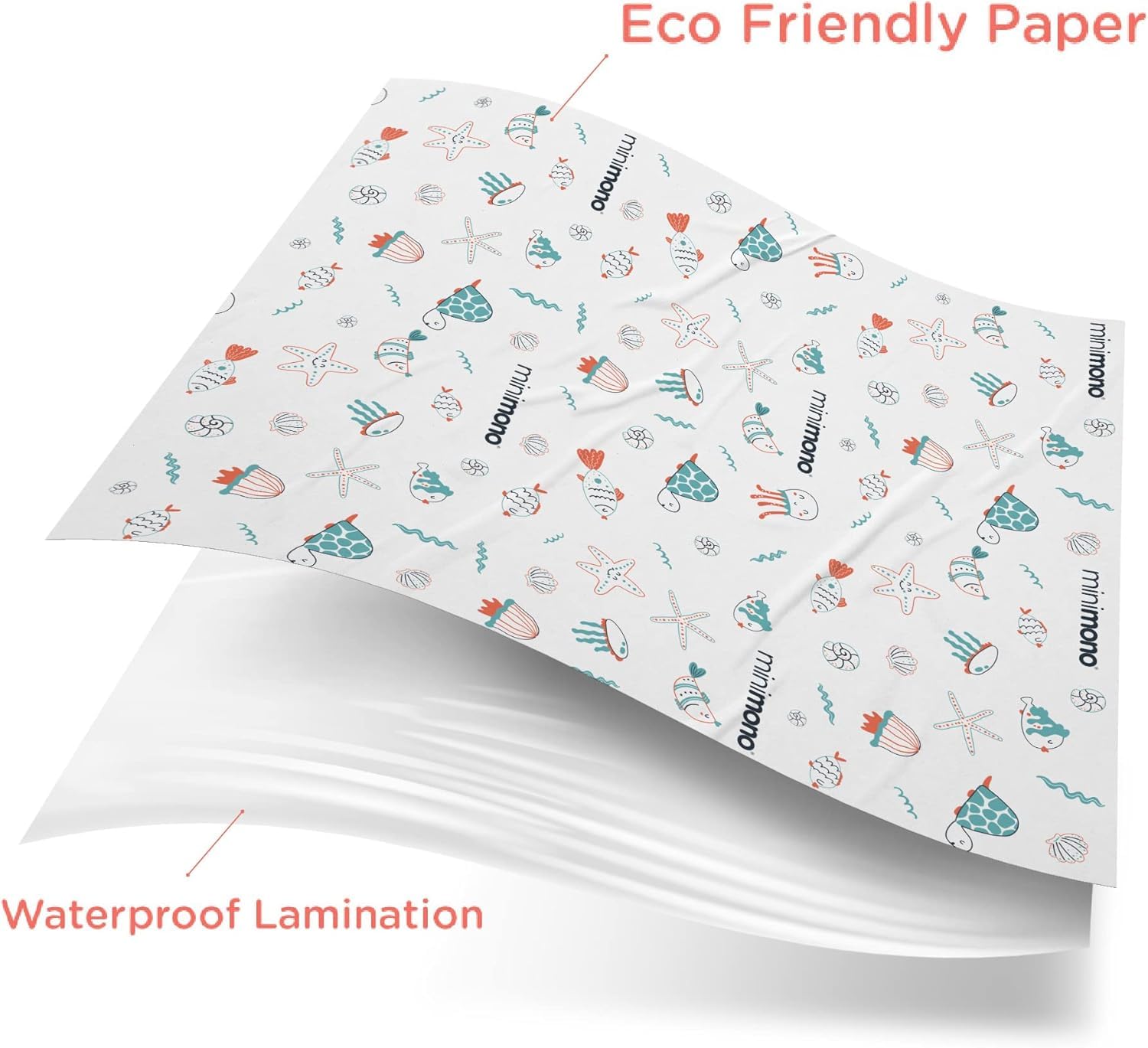 Minimono waterproof disposable mats rolled in bag for travel