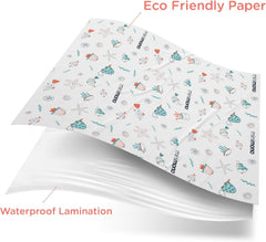 Minimono waterproof disposable mats rolled in bag for travel