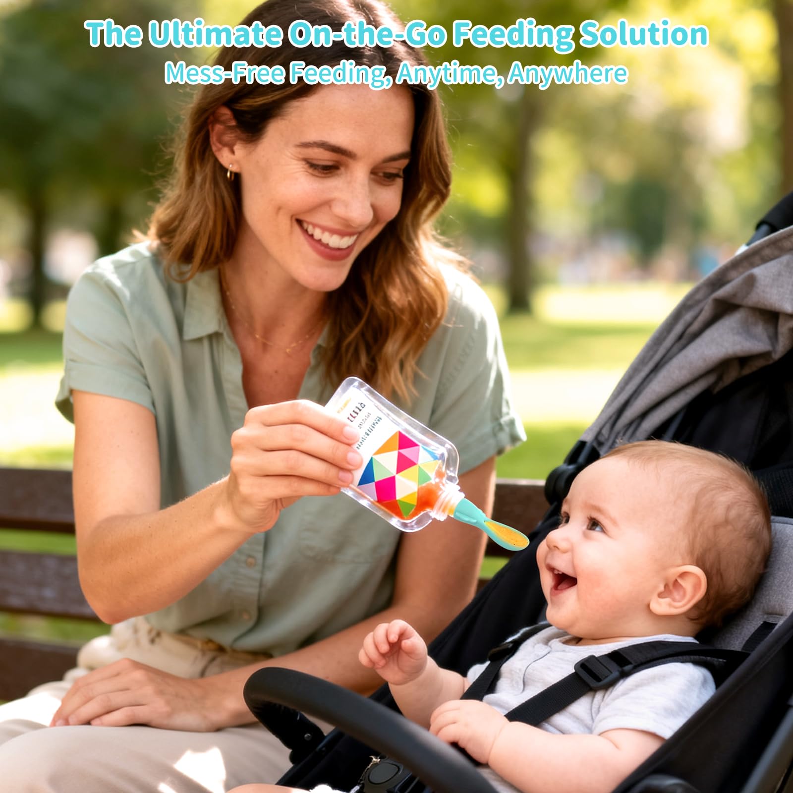 MiniMunch travel-friendly spoon shown in compact packaging for on-the-road hygiene.